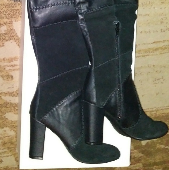 Bar lll Black Thigh High Boots sz 8 New - Picture 7 of 7